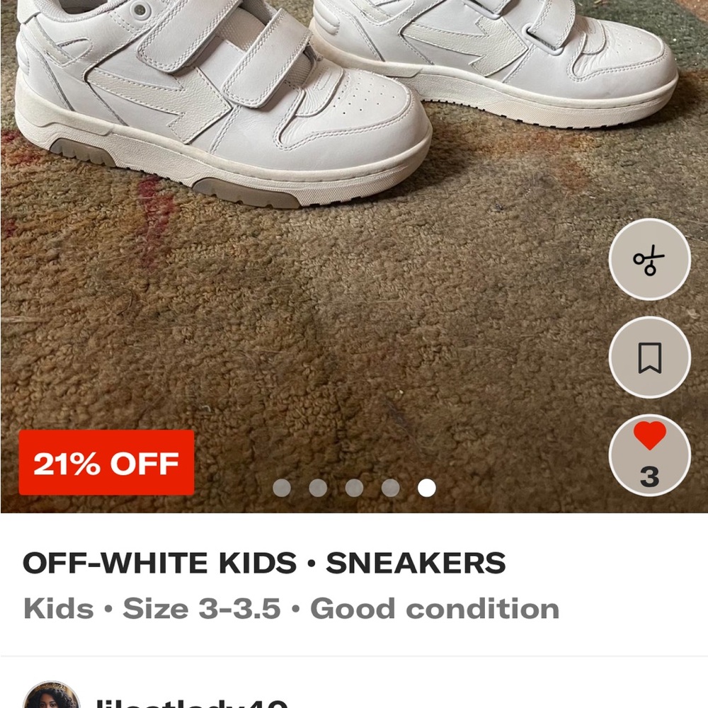 Off-White White Kids Sneakers